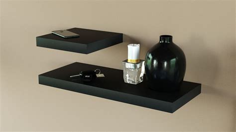 black square box metal floating shelving glass bottom|black square metal shelves.